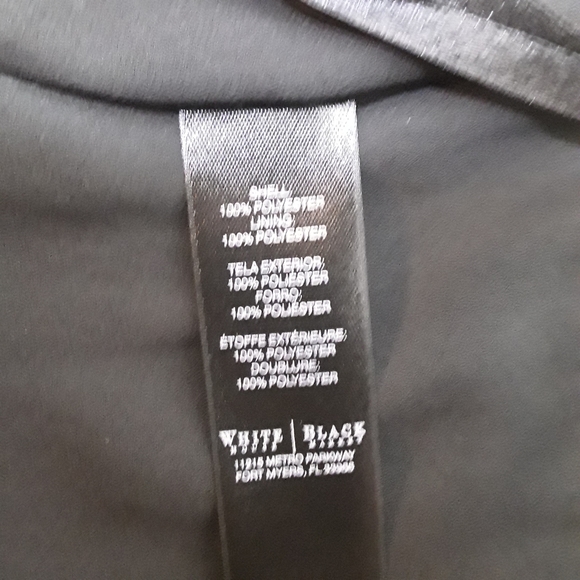 pleated white to black ombre skirt size 0 by White House Black Market - Picture 3 of 6